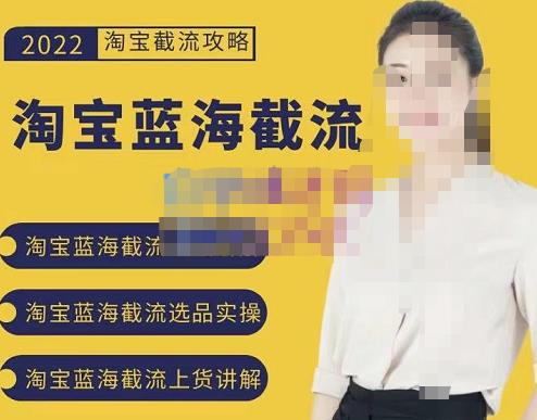 2022淘宝蓝海截流攻略，淘宝蓝海截流选品上货实操讲解-冰妍网