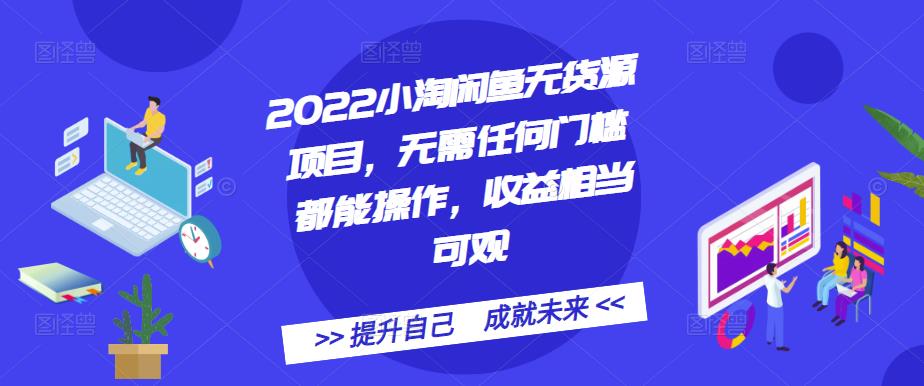 2022小淘闲鱼无货源项目，无需任何门槛都能操作，收益相当可观-冰妍网