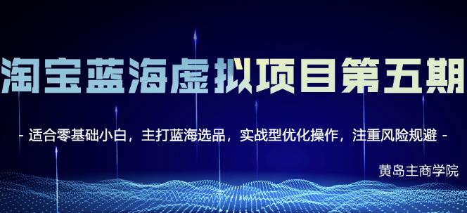 淘宝虚拟无货源3.0+4.0+5.0，适合零基础小白，主打蓝海选品，实战型优化操作-冰妍网