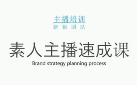 素人主播两天养成计划,月销千万的直播间脚本手把手教学落地-冰妍网