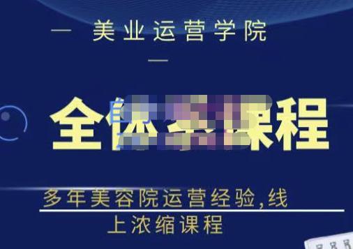 网红美容院全套营销落地课程，多年美容院运营经验，线上浓缩课程-冰妍网