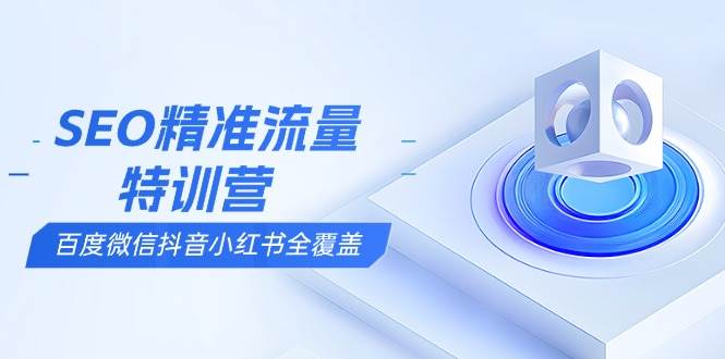 SEO精准流量特训营，百度微信抖音小红书全覆盖，带你搞懂搜索优化核心技巧-冰妍网