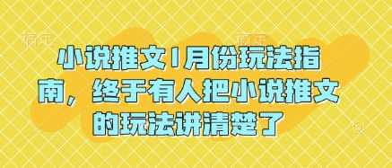 小说推文1月份玩法指南，终于有人把小说推文的玩法讲清楚了!-冰妍网