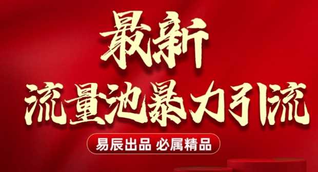 最新“流量池”无门槛暴力引流(全网首发)日引500+-冰妍网