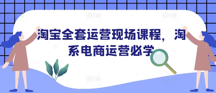 淘宝全套运营现场课程，淘系电商运营必学-冰妍网